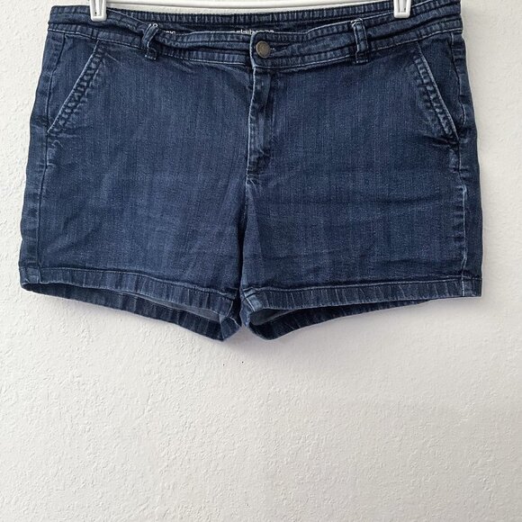 LIZ CLAIBORNE CLASSIC JEAN SHORTS PLUS 18 - Picture 1 of 9